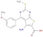 5-Amino-4-(3-methoxyphenyl)-2-(methylthio)thieno[2,3-d]pyrimidine-6-carboxylic acid