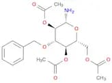 (2R,3R,4S,5R,6R)-2-(acetoxymethyl)-6-amino-4-(benzyloxy)tetrahydro-2H-pyran-3,5-diyl diacetate