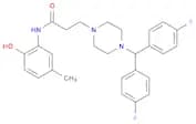 3-(4-(bis(4-fluorophenyl)methyl)piperazin-1-yl)-N-(2-hydroxy-5-methylphenyl)propanamide