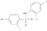 4-Bromo-N-(2-chloro-4-iodophenyl)-2-fluorobenzenesulfonamide