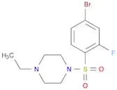 1-(4-bromo-2-fluorobenzenesulfonyl)-4-ethylpiperazine