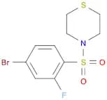 4-(4-bromo-2-fluorophenylsulfonyl)thiomorpholine