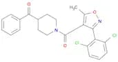 (4-Benzoylpiperidin-1-yl)(3-(2,6-dichlorophenyl)-5-methylisoxazol-4-yl)methanone