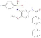N-[3-(4-fluorobenzenesulfonamido)-4-methoxyphenyl]-4-phenylbenzamide