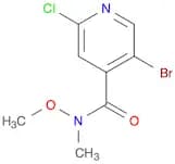 5-Bromo-2-chloro-N-methoxy-N-methylisonicotinamide