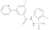 3-fluoro-N'-(2-fluorobenzenesulfonyl)-5-(pyridin-2-yl)benzohydrazide