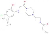 1-[3-[4-[2-[[4-Chloro-2-hydroxy-5-(1-methylcyclopropyl)phenyl]amino]acetyl]-1-piperazinyl]-1-azeti…