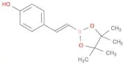 4-[(E)-2-(tetramethyl-1,3,2-dioxaborolan-2-yl)ethenyl]phenol, E