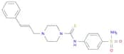 N-[4-(Aminosulfonyl)phenyl]-4-(3-phenyl-2-propaen-1-yl)-1-piperazinecarbothioamide