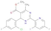 4-​(2-Chloro-​4-​fluorophenyl)​-​2-​(3,​5-​difluoro-​2-​pyridinyl)​-​1,​4-​dihydro-​6-​methyl-​5-​…