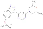 rel-3-[6-[(2R,6S)-2,6-Dimethyl-4-morpholinyl]-4-pyrimidinyl]-5-[(1-methylcyclopropyl)oxy]-1H-indaz…
