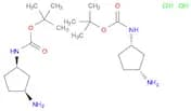 rac-tert-butyl N-[(1R,3S)-3-aminocyclopentyl]carbamate hydrochloride, cis