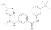 3-methyl-N-(3-{[3-(trifluoromethyl)phenyl]carbamoyl}phenyl)-1,2-oxazole-5-carboxamide