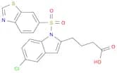 5-chloro-1-[(6-benzothiazolyl)sulfonyl]-1H-indole-2-butanoic acid