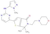 5,6-Dihydro-6,6-dimethyl-2-[2-[(1-methyl-1H-pyrazol-5-yl)amino]-4-pyrimidinyl]-5-[2-(4-morpholinyl…