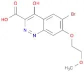 6-Bromo-4-hydroxy-7-(2-methoxyethoxy)cinnoline-3-carboxylic acid
