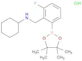 2-(N-Cyclohexylaminomethyl)-3-fluorophenylboronic acid pinacol ester hydrochloride