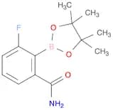 2-Carbamoyl-6-fluorophenylboronic acid pinacol ester