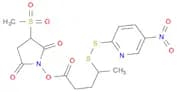 3-(methylsulfonyl)-2,5-dioxopyrrolidin-1-yl 4-((5-nitropyridin-2-yl)disulfanyl)pentanoate