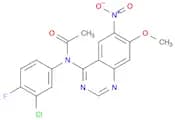 N-(3-Chloro-4-fluorophenyl)-N-(7-methoxy-6-nitroquinazolin-4-yl)acetamide