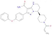 (7S)-2-(4-Phenoxyphenyl)-7-(1-(prop-2-enoyl)piperidin-4-yl)-4,5,6,7-tetrahydropyrazolo(1,5-a)pyrim…