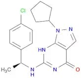 6-[[(1S)-1-(4-Chlorophenyl)ethyl]amino]-1-cyclopentyl-1,5-dihydro-4H-pyrazolo[3,4-d]pyrimidin-4-one