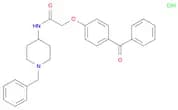 2-(4-BENZYOYLPHENOXY)-N-[1-(PHENYLMETHYL)-4-PIPERIDINYL]ACETAMIDEHYDROCHLORIDE