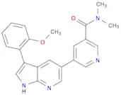 5-[3-(2-Methoxyphenyl)-1H-pyrrolo[2,3-b]pyridin-5-yl]-N,N-dimethyl-3-pyridinecarboxamide