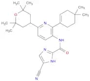 5-Cyano-N-[2-(4,4-dimethylcyclohexen-1-yl)-6-(2,2,6,6-tetramethyloxan-4-yl)pyridin-3-yl]-1H-imidaz…
