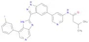 N-[5-[3-[7-(3-Fluorophenyl)-3H-imidazo[4,5-c]pyridin-2-yl]-1H-indazol-5-yl]-3-pyridinyl]-3-methylb…