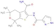 N-[3-(Aminocarbonyl)-4,7-dihydro-5,5,7,7-tetramethyl-5H-thieno[2,3-c]pyran-2-yl]-1H-pyrazole-3-car…