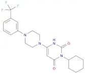 3-CYCLOHEXYL-6-[4-[3-(TRIFLUOROMETHYL)PHENYL]-1-PIPERAZINYL]-2,4(1H,3H)-PYRIMIDINEDIONE