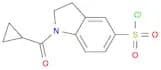 1-Cyclopropanecarbonyl-2,3-dihydro-1H-indole-5-sulfonyl chloride