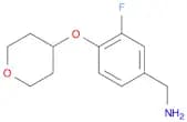 [3-Fluoro-4-(oxan-4-yloxy)phenyl]methanamine