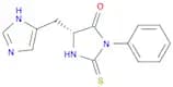 4-Imidazolidinone, 5-(1H-imidazol-5-ylmethyl)-3-phenyl-2-thioxo-, (5R)-