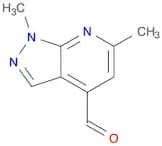 1,6-dimethyl-1H-pyrazolo[3,4-b]pyridine-4-carbaldehyde