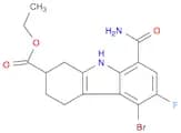 Ethyl 5-Bromo-8-carbamoyl-6-fluoro-2,3,4,9-tetrahydro-1H-carbazole-2-carboxylate