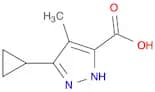 3-Cyclopropyl-4-methyl-1h-pyrazole-5-carboxylic Acid (>80%)