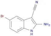 1H-Indole-3-carbonitrile,2-amino-5-bromo-