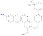 tert-Butyl 4-(((4-(4-amino-2-fluorophenoxy)-6-methoxyquinolin-7-yl)oxy)methyl)piperidine-1-carboxy…