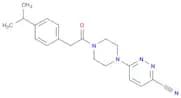 6-(4-(2-(4-Isopropylphenyl)acetyl)piperazin-1-yl)pyridazine-3-carbonitrile