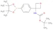 tert-butyl N-[3-[4-(4,4,5,5-tetramethyl-1,3,2-dioxaborolan-2-yl)phenyl]oxetan-3-yl]carbamate