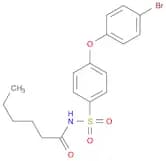 N-((4-(4-Bromophenoxy)phenyl)sulfonyl)hexanamide