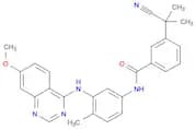 3-(2-Cyanopropan-2-yl)-N-(3-((7-methoxyquinazolin-4-yl)amino)-4-methylphenyl)benzamide