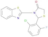 4-Thiazolidinone, 3-(2-benzothiazolyl)-2-(2-chloro-6-fluorophenyl)-