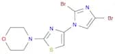 4-(4-(2,4-dibromo-1H-imidazol-1-yl)thiazol-2-yl)morpholine