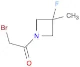 2-Bromo-1-(3-fluoro-3-methyl-azetidin-1-yl)ethanone