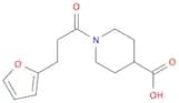 1-[3-(Furan-2-yl)propanoyl]piperidine-4-carboxylic acid