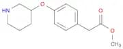 Methyl 2-(4-(piperidin-3-yloxy)phenyl)acetate hydrochloride