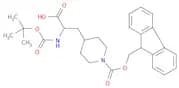 N-Boc-3-(1-Fmoc-piperidin-4-yl)-DL-alanine